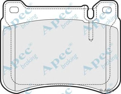 APEC BRAKING pad1473 -  Комплект тормозных колодок, дисковый тормоз